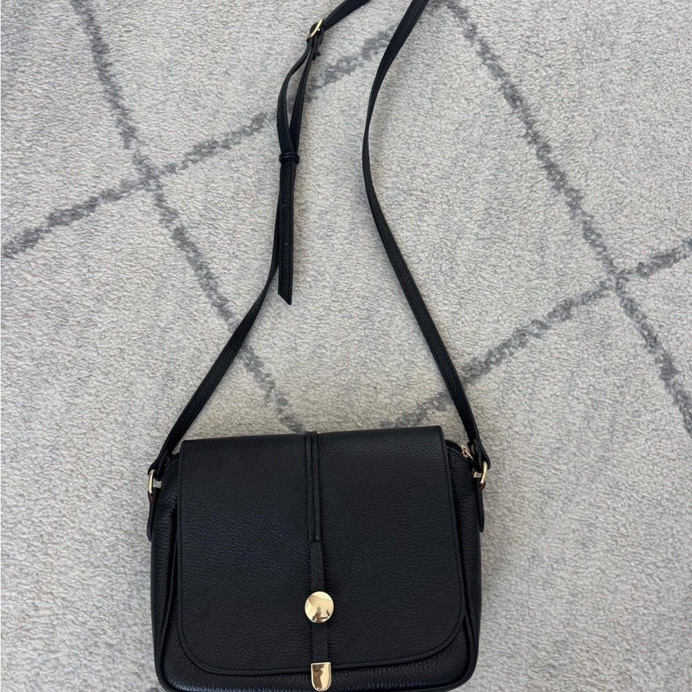 Leather cross body purse